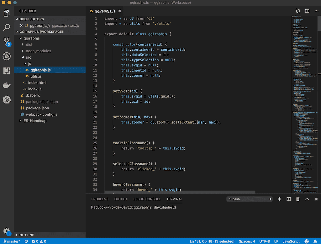 Visual studio code разделение экрана